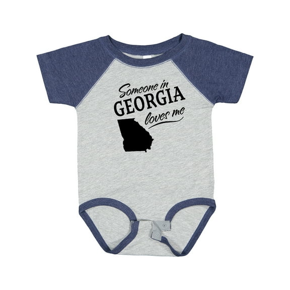 Inktastic Someone in Georgia Loves Me Boys or Girls Baby Bodysuit