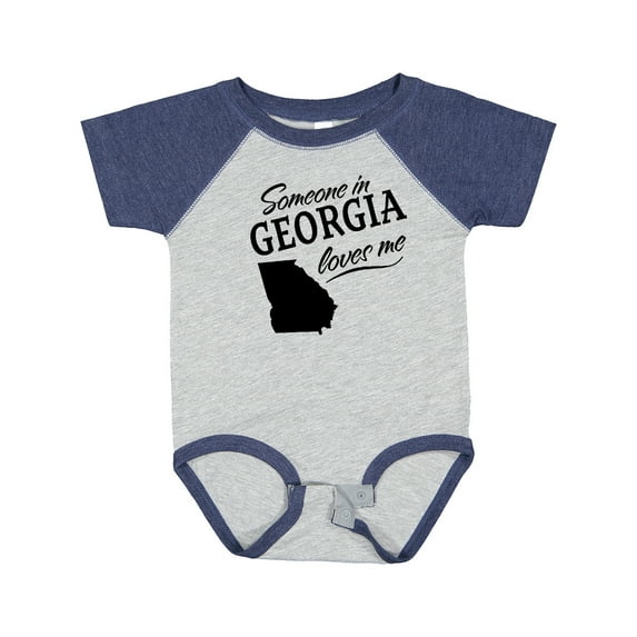 Inktastic Someone in Georgia Loves Me Boys or Girls Baby Bodysuit