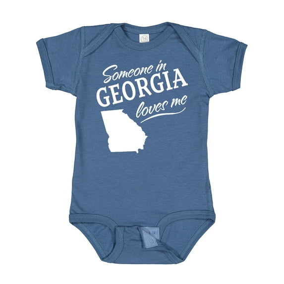 Inktastic Someone in Georgia Loves Me Boys or Girls Baby Bodysuit