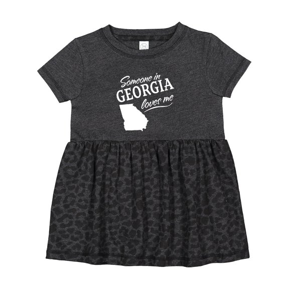 Inktastic Someone in Georgia Loves Me Girls Baby Dress