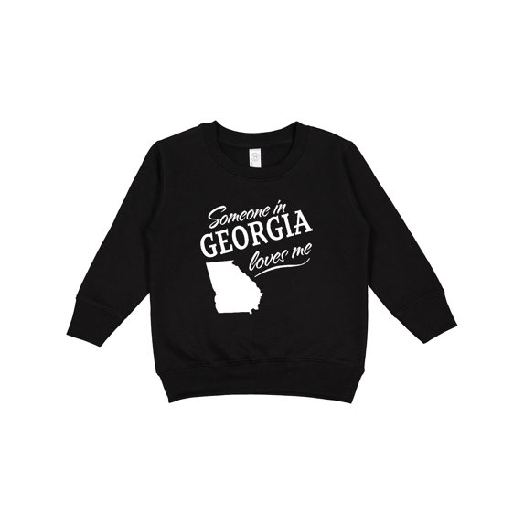 Inktastic Someone in Georgia Loves Me Toddler Sweatshirt