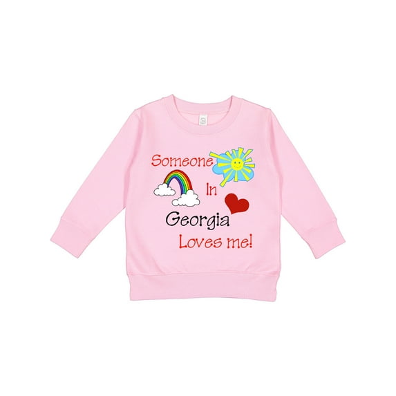 Inktastic Someone in Georgia Loves Me Toddler Sweatshirt