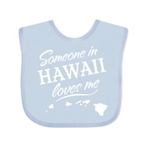 Inktastic Someone in Hawaii Loves Me Boys or Girls Baby Bib
