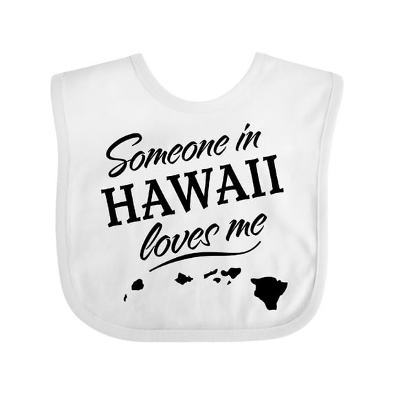 Inktastic Someone in Hawaii Loves Me Boys or Girls Baby Bib