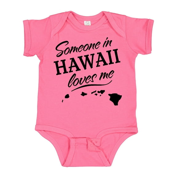 Inktastic Someone in Hawaii Loves Me Boys or Girls Baby Bodysuit