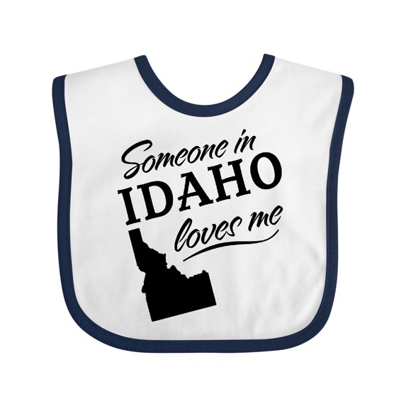 Inktastic Someone in Idaho Loves Me Boys or Girls Baby Bib