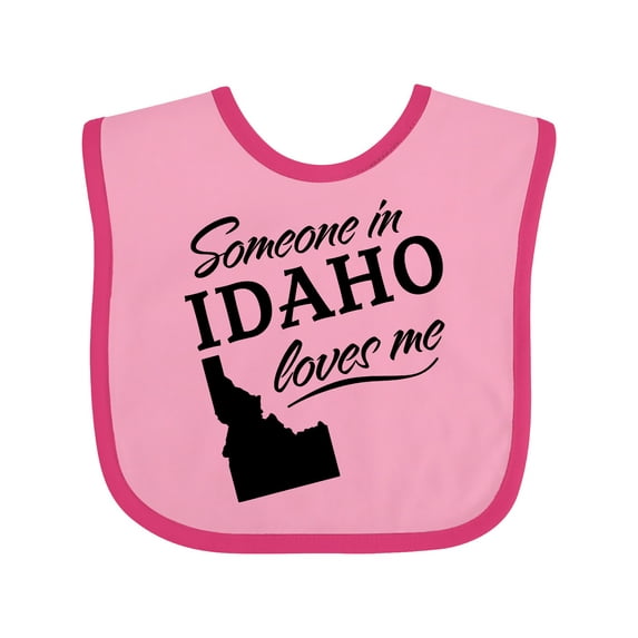 Inktastic Someone in Idaho Loves Me Boys or Girls Baby Bib