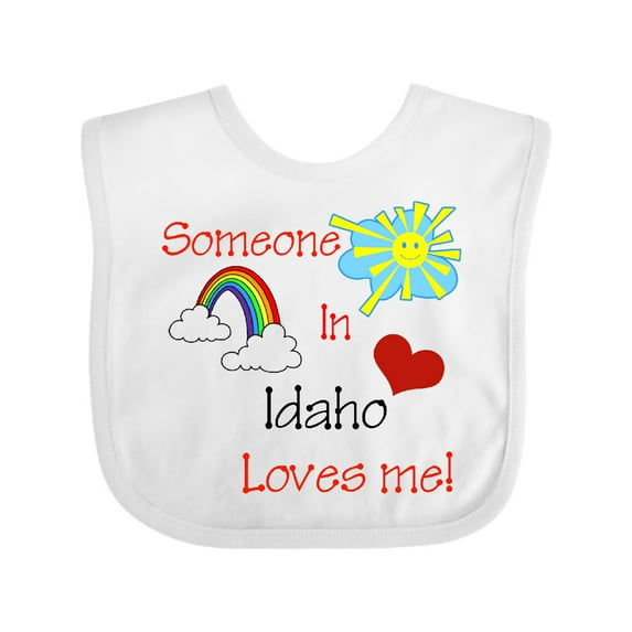 Inktastic Someone in Idaho Loves Me Boys or Girls Baby Bib