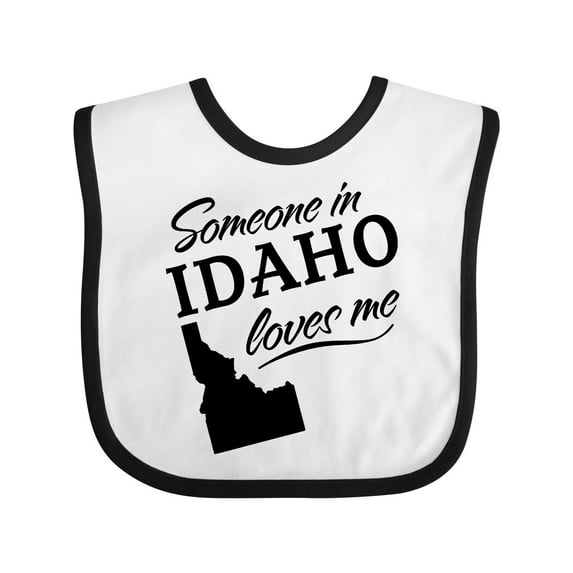 Inktastic Someone in Idaho Loves Me Boys or Girls Baby Bib