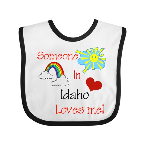 Inktastic Someone in Idaho Loves Me Boys or Girls Baby Bib