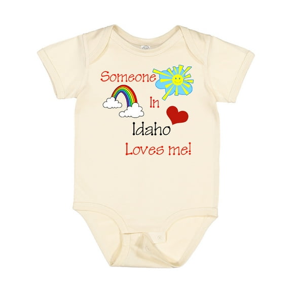 Inktastic Someone in Idaho Loves Me Boys or Girls Baby Bodysuit