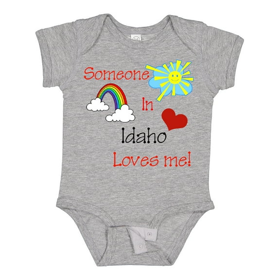 Inktastic Someone in Idaho Loves Me Boys or Girls Baby Bodysuit