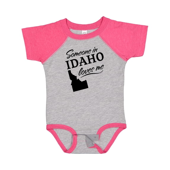 Inktastic Someone in Idaho Loves Me Boys or Girls Baby Bodysuit