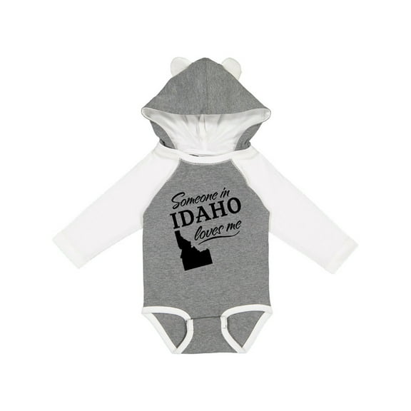 Inktastic Someone in Idaho Loves Me Boys or Girls Long Sleeve Baby Bodysuit