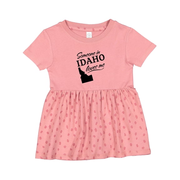 Inktastic Someone in Idaho Loves Me Girls Baby Dress
