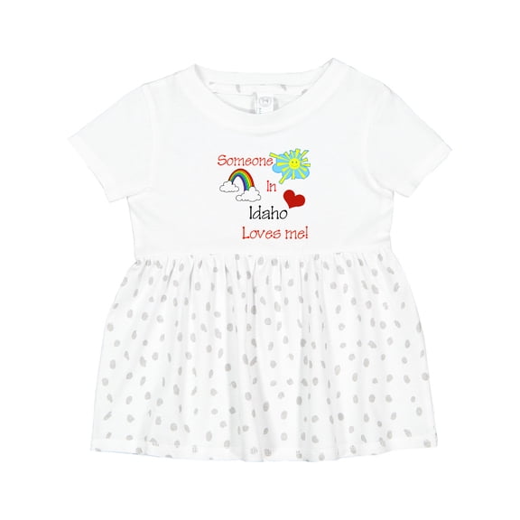 Inktastic Someone in Idaho Loves Me Girls Baby Dress