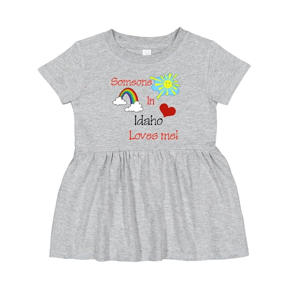 Inktastic Someone in Idaho Loves Me Girls Baby Dress
