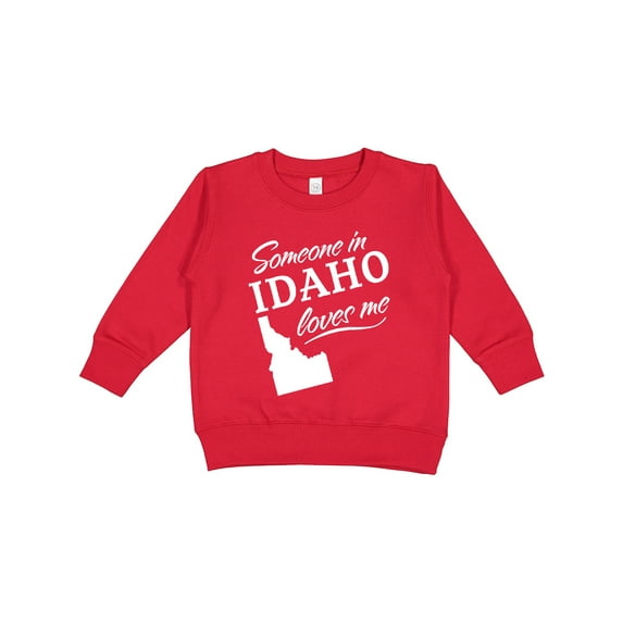 Inktastic Someone in Idaho Loves Me Toddler Sweatshirt