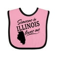 thumbnail image 1 of Inktastic Someone in Illinois Loves Me Boys or Girls Baby Bib, 1 of 4