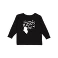 thumbnail image 1 of Inktastic Someone in Illinois Loves Me Boys or Girls Long Sleeve Toddler T-Shirt, 1 of 5