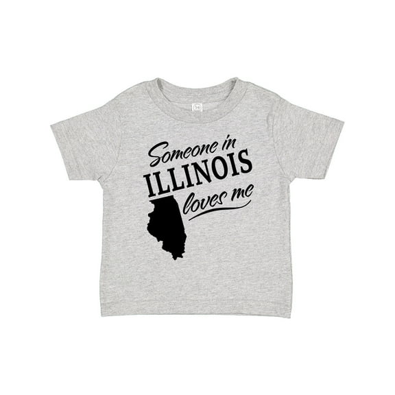 Inktastic Someone in Illinois Loves Me Boys or Girls Toddler T-Shirt