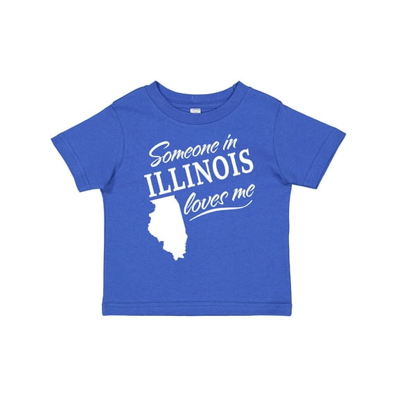 Inktastic Someone in Illinois Loves Me Boys or Girls Toddler T-Shirt