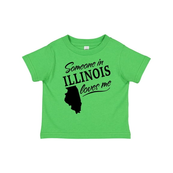 Inktastic Someone in Illinois Loves Me Boys or Girls Toddler T-Shirt