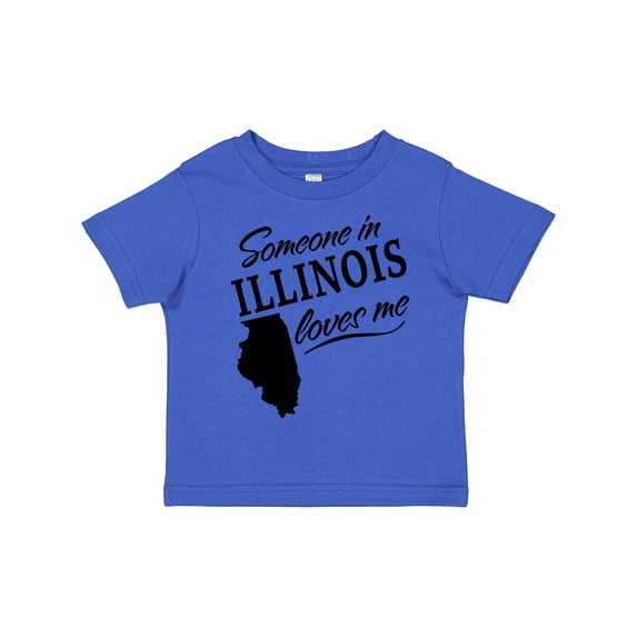 Inktastic Someone in Illinois Loves Me Boys or Girls Toddler T-Shirt