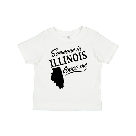 Inktastic Someone in Illinois Loves Me Boys or Girls Toddler T-Shirt