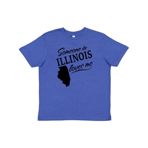 Inktastic Someone in Illinois Loves Me Youth T-Shirt