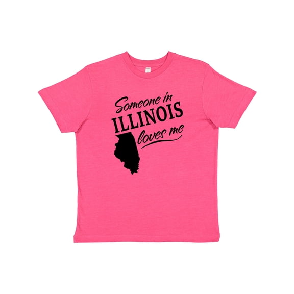 Inktastic Someone in Illinois Loves Me Youth T-Shirt