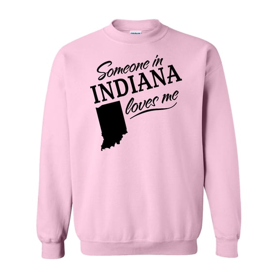 Inktastic Someone in Indiana Loves Me Adult Sweatshirt