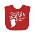 thumbnail image 1 of Inktastic Someone in Indiana Loves Me Boys or Girls Baby Bib, 1 of 4