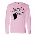 thumbnail image 1 of Inktastic Someone in Indiana Loves Me Long Sleeve T-Shirt, 1 of 5