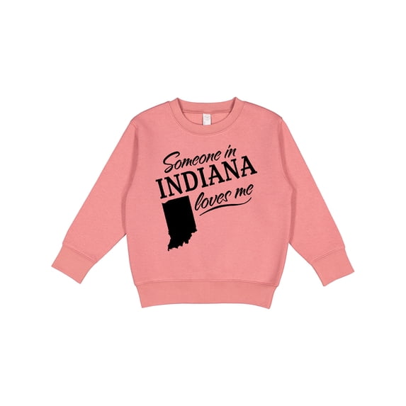 Inktastic Someone in Indiana Loves Me Toddler Sweatshirt