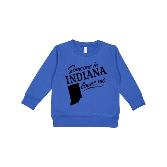 Inktastic Someone in Indiana Loves Me Toddler Sweatshirt