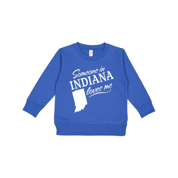 Inktastic Someone in Indiana Loves Me Toddler Sweatshirt