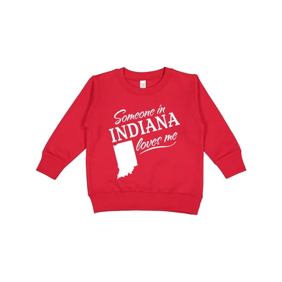 Inktastic Someone in Indiana Loves Me Toddler Sweatshirt