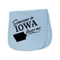 thumbnail image 1 of Inktastic Someone in Iowa Loves Me Baby Burp Cloth, 1 of 3