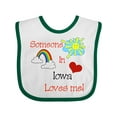 thumbnail image 1 of Inktastic Someone in Iowa Loves Me Boys or Girls Baby Bib, 1 of 4