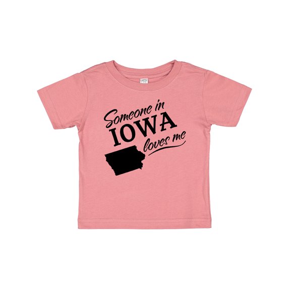 Inktastic Someone in Iowa Loves Me Boys or Girls Baby T-Shirt