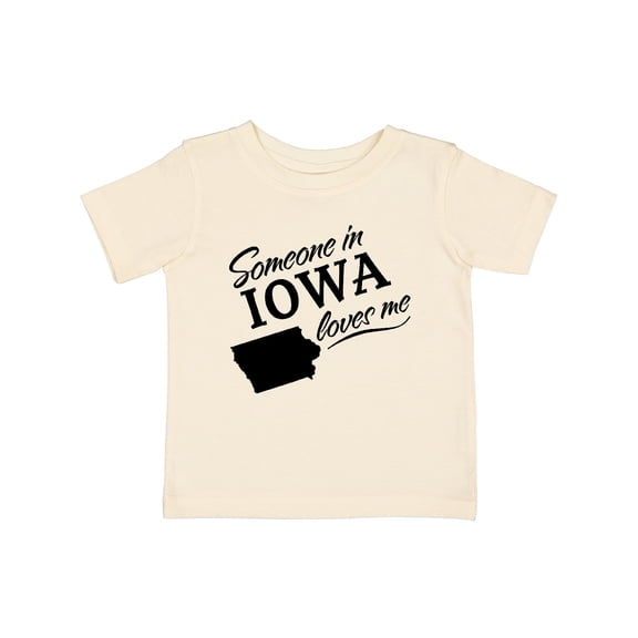 Inktastic Someone in Iowa Loves Me Boys or Girls Baby T-Shirt