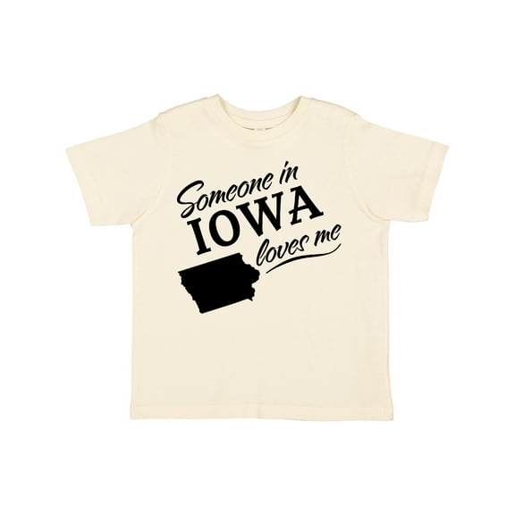 Inktastic Someone in Iowa Loves Me Boys or Girls Toddler T-Shirt