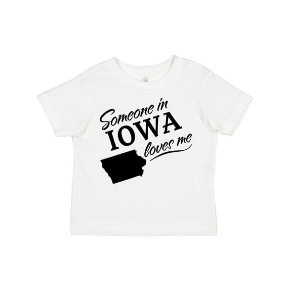 Inktastic Someone in Iowa Loves Me Boys or Girls Toddler T-Shirt