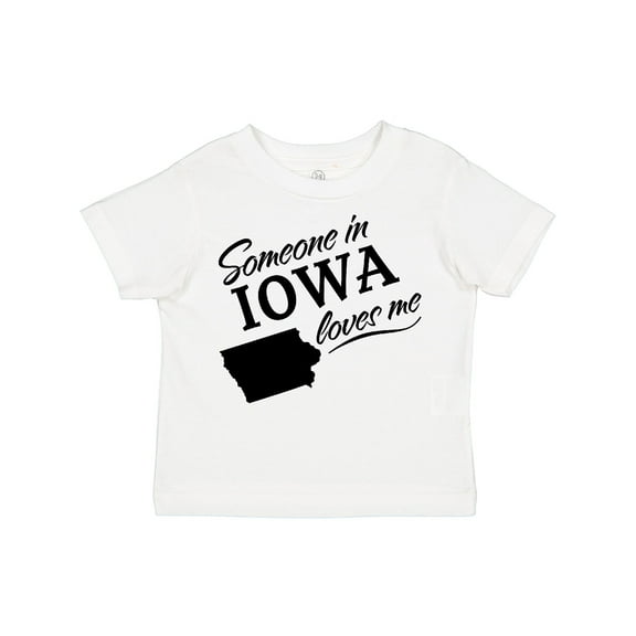 Inktastic Someone in Iowa Loves Me Boys or Girls Toddler T-Shirt