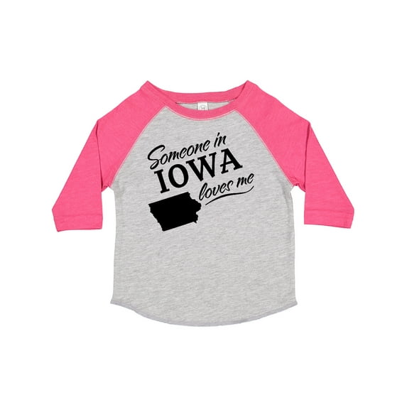 Inktastic Someone in Iowa Loves Me Boys or Girls Toddler T-Shirt