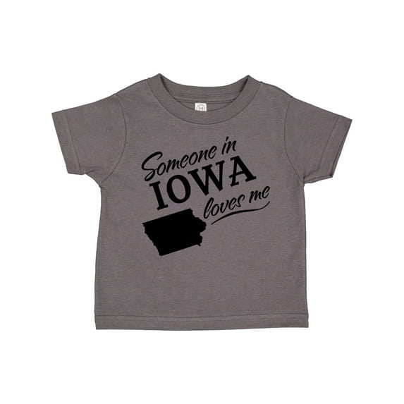 Inktastic Someone in Iowa Loves Me Boys or Girls Toddler T-Shirt