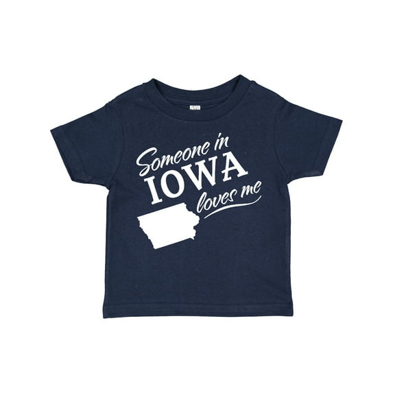 Inktastic Someone in Iowa Loves Me Boys or Girls Toddler T-Shirt