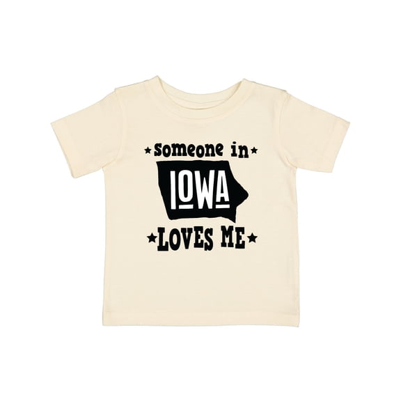 Inktastic Someone in Iowa Loves Me Souvenir Boys or Girls Baby T-Shirt