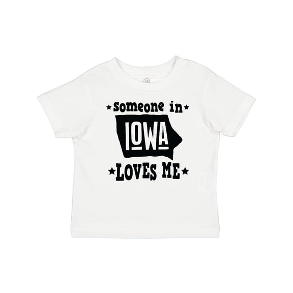 Inktastic Someone in Iowa Loves Me Souvenir Boys or Girls Baby T-Shirt